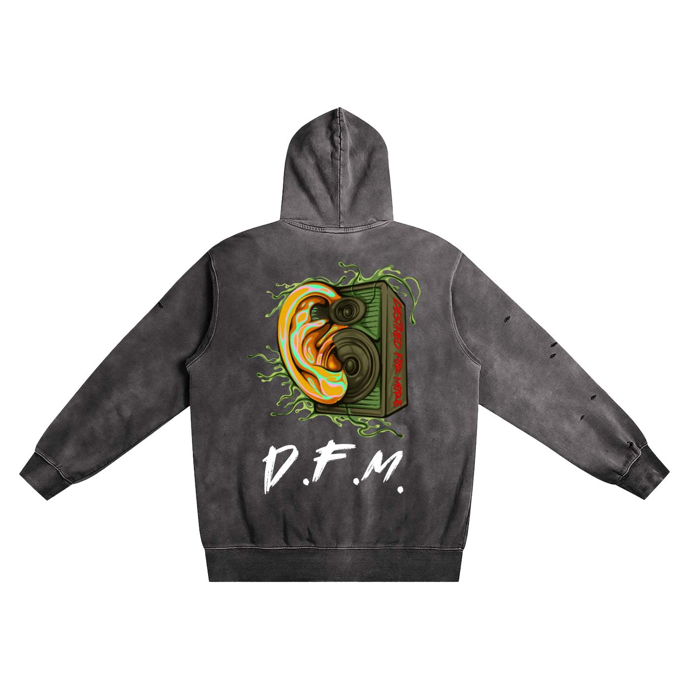 D.F.M. Hand-Distressed Hoodie