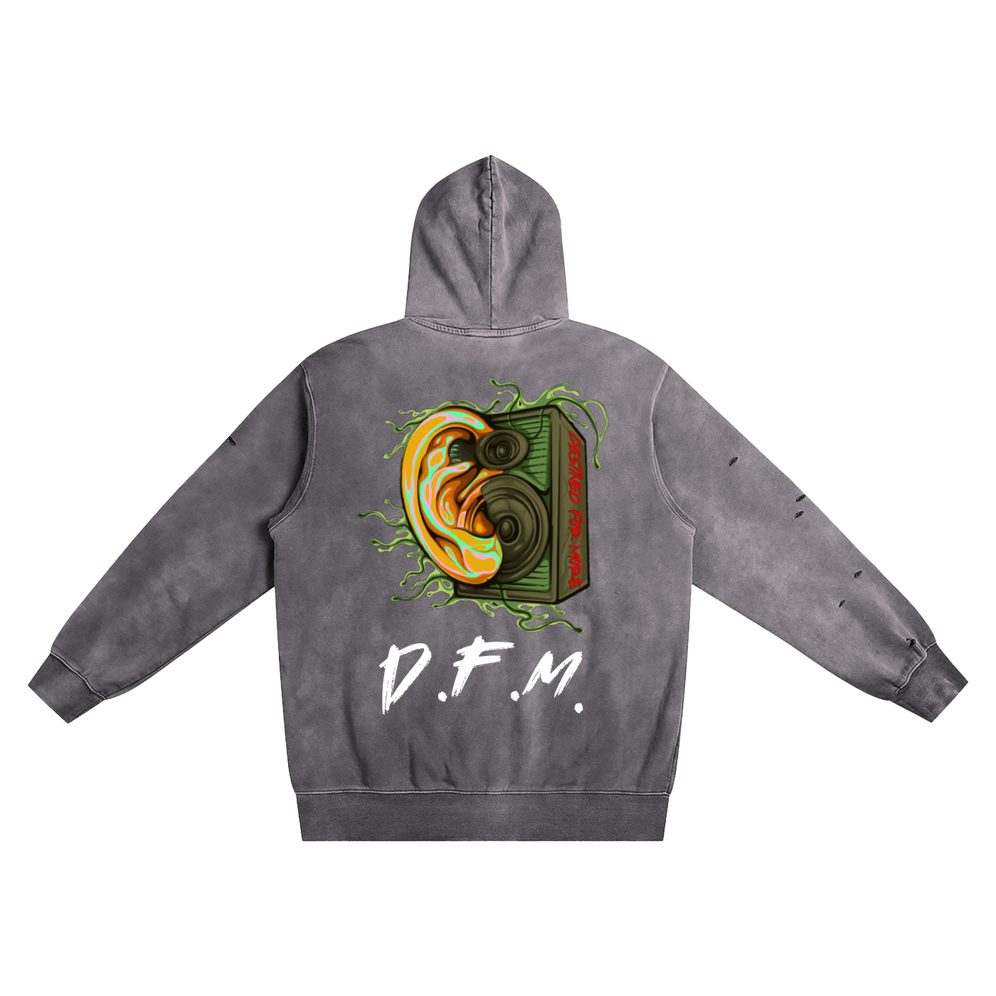 D.F.M. Hand-Distressed Hoodie