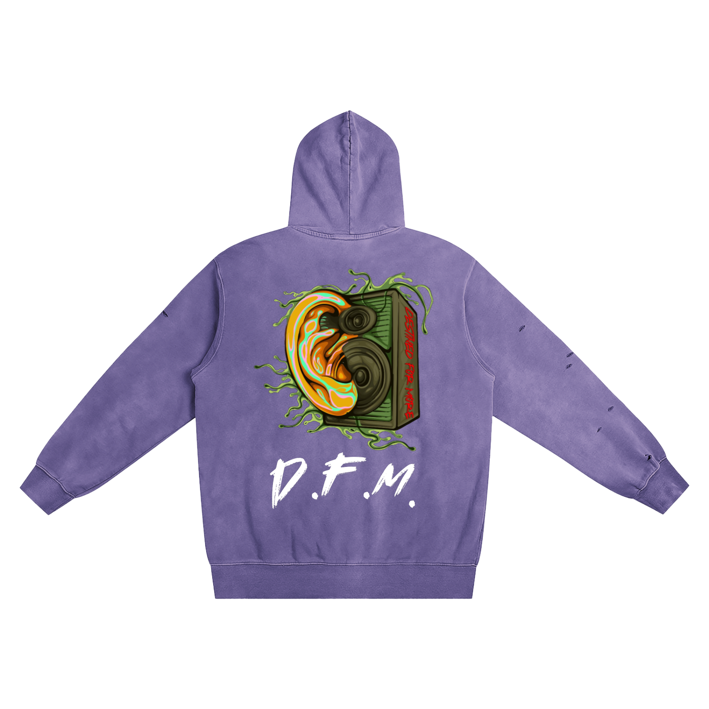 D.F.M. Hand-Distressed Hoodie